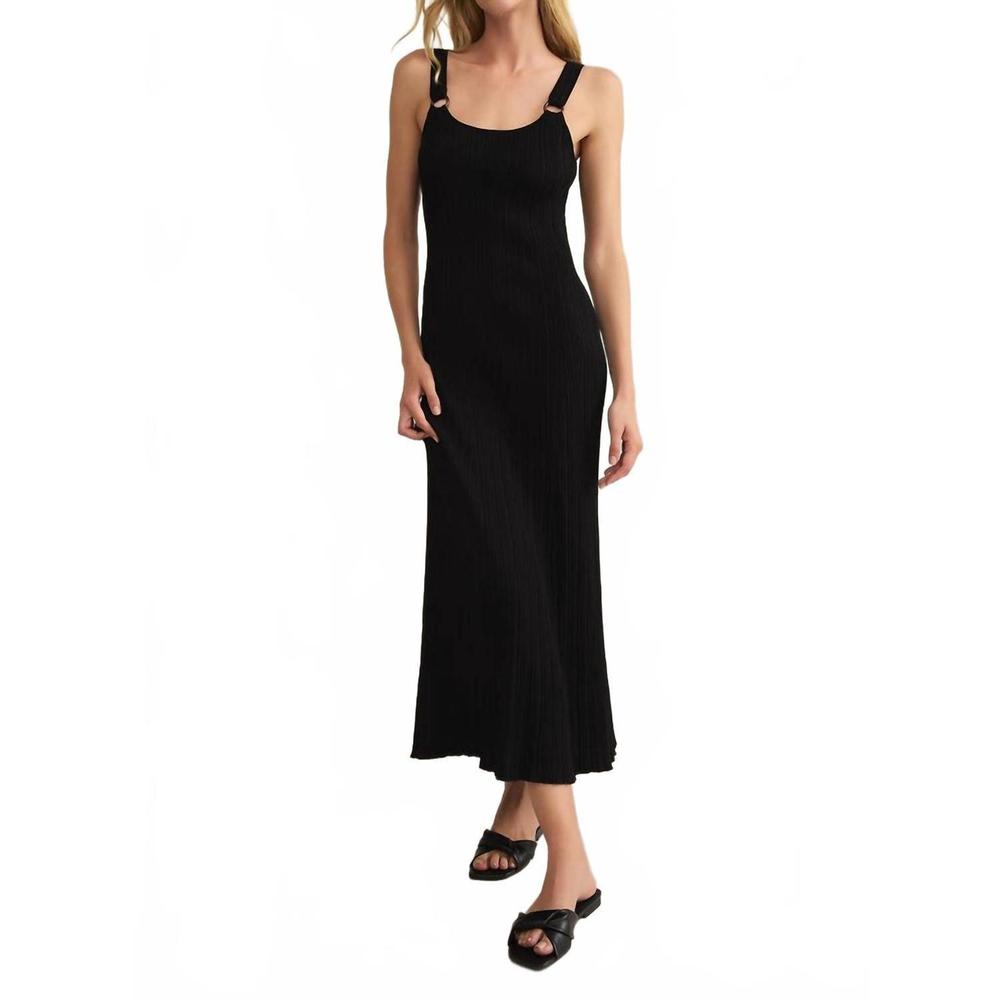 Z Supply Classic Black Midi Dress
